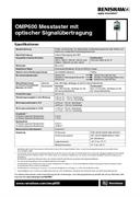 OMP600 – Messtaster mit optischer Signalübertragung